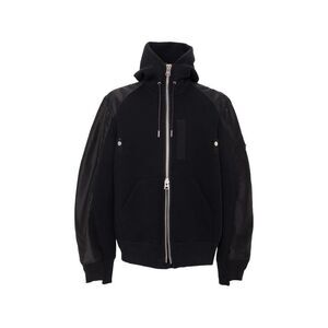 Sacai Men Cotton And Nylon Hoodie